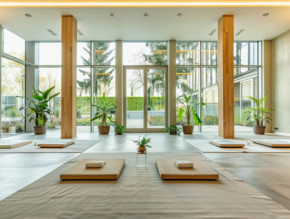 Studio de yoga Mubodu Vie - spațiu interior luminos